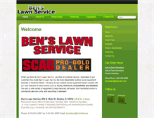 Tablet Screenshot of benslawnservice.com